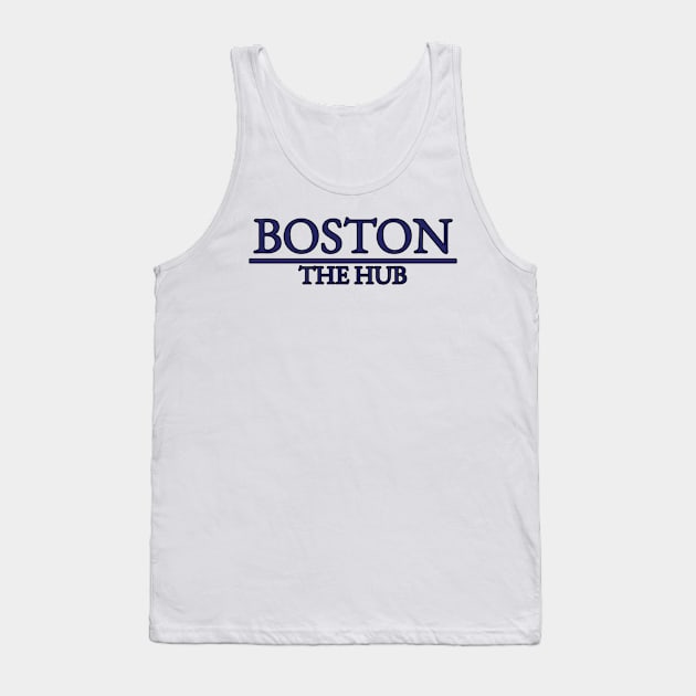 Boston - The Hub - Massachusetts Tank Top by Reiz Clothing